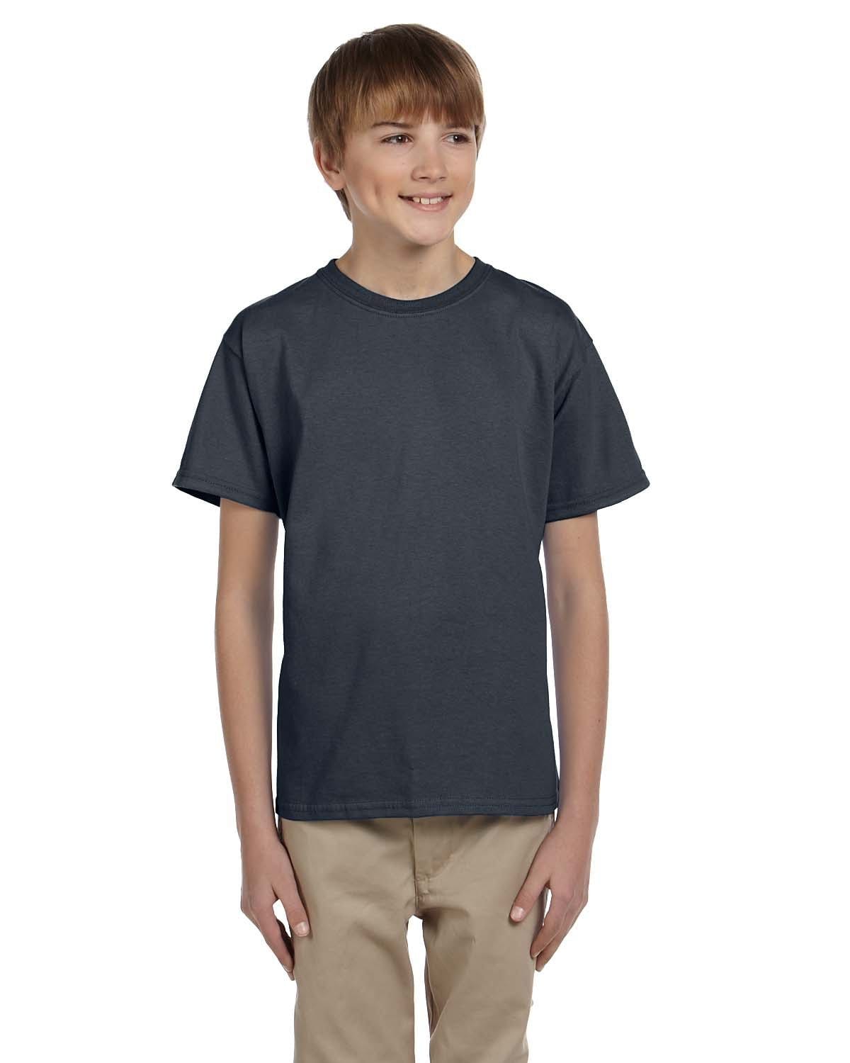 Gildan G200B: Youth Ultra Cotton 6 oz. T-Shirt in Charcoal