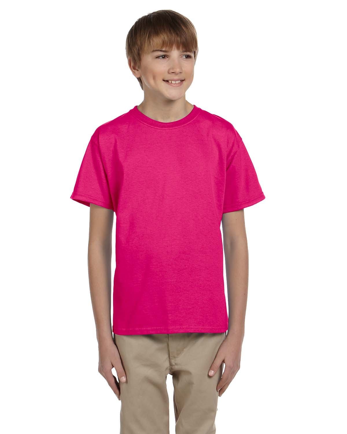 Gildan G200B: Youth Ultra Cotton 6 oz. T-Shirt in Heliconia