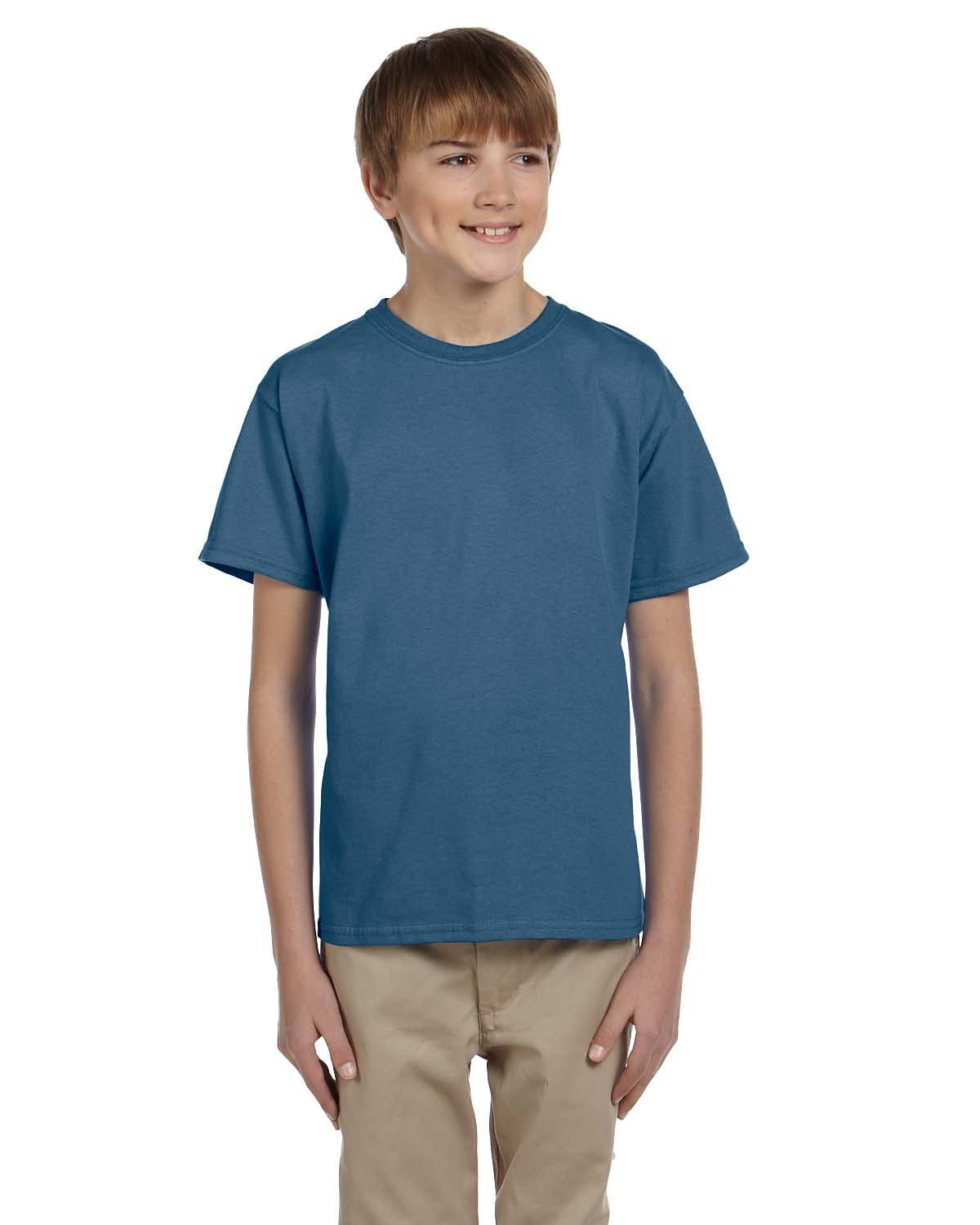 Gildan G200B: Youth Ultra Cotton 6 oz. T-Shirt in Indigo Blue