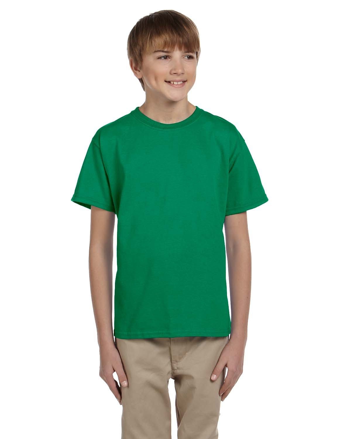 Gildan G200B: Youth Ultra Cotton 6 oz. T-Shirt in Kelly Green
