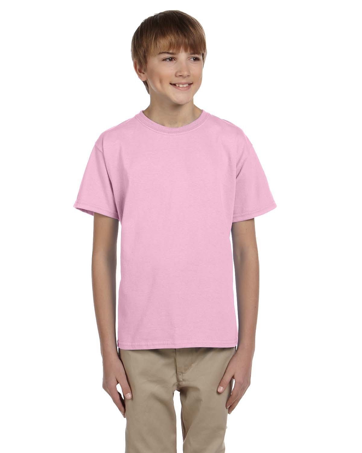 Gildan G200B: Youth Ultra Cotton 6 oz. T-Shirt in Light Pink