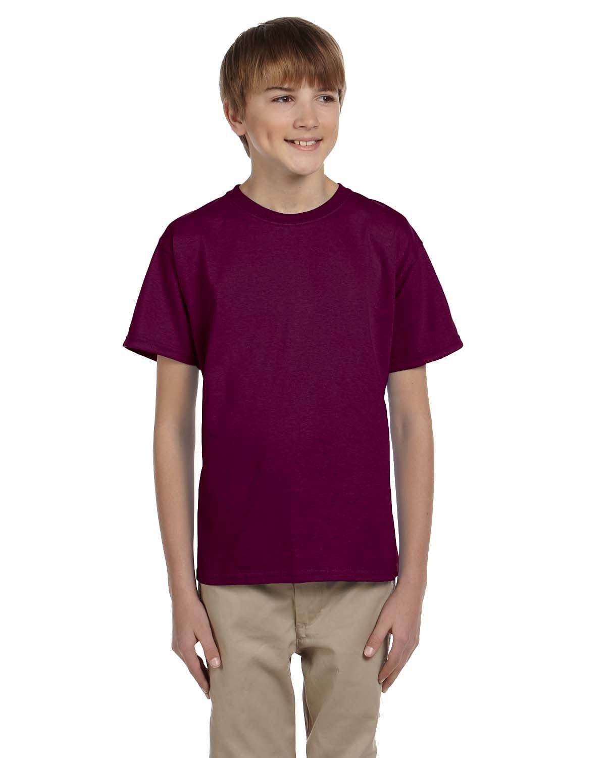 Gildan G200B Youth Ultra Cotton T-Shirt in Maroon