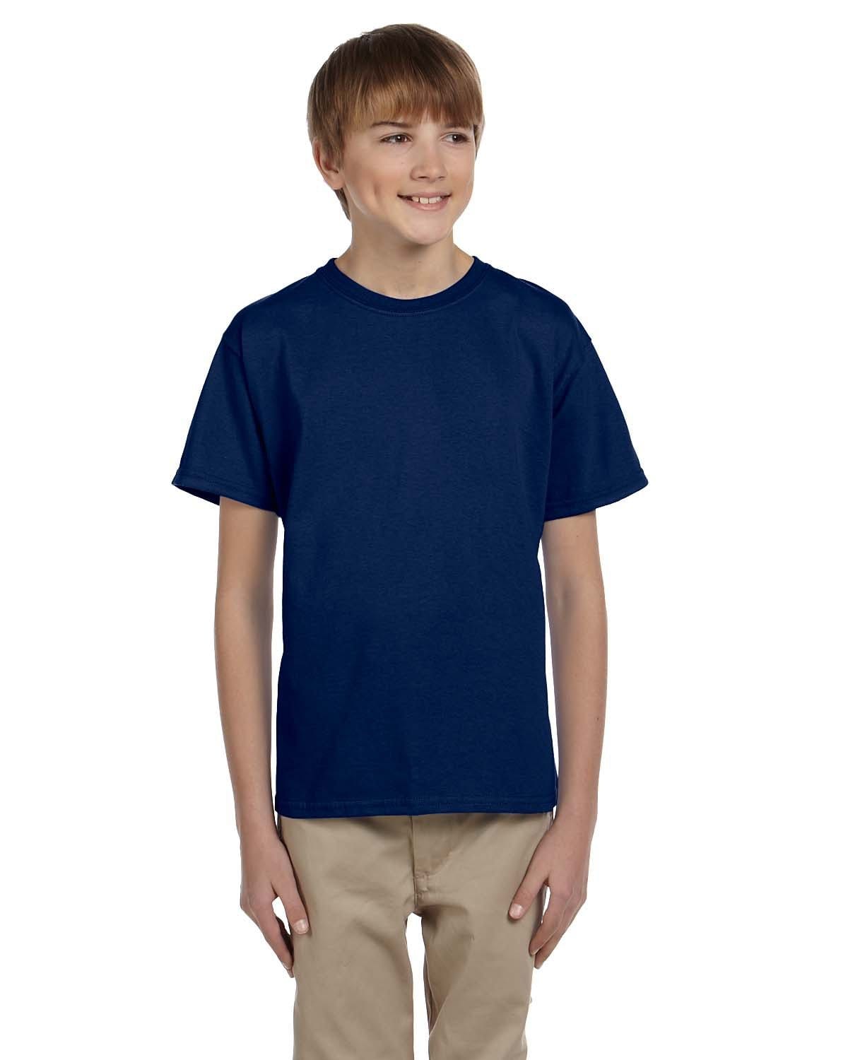 Gildan G200B Youth Ultra Cotton T-Shirt in Navy