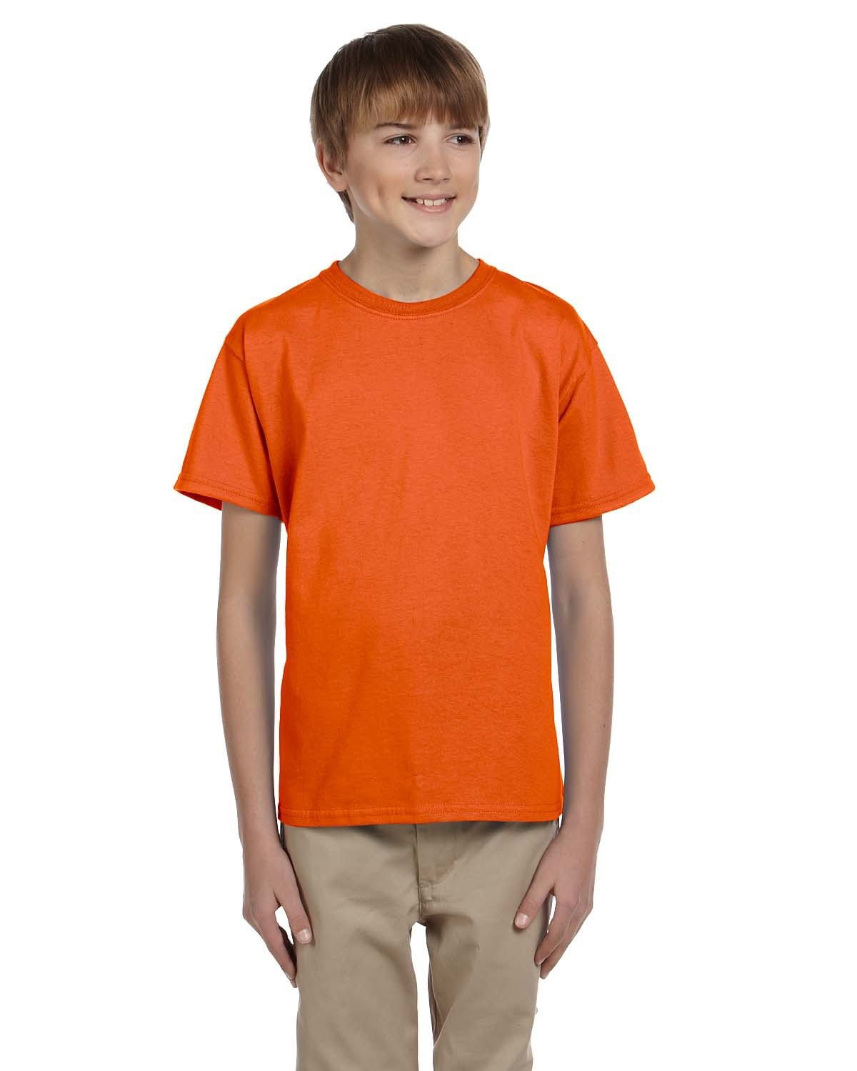 Gildan G200B Youth Ultra Cotton T-Shirt in Orange