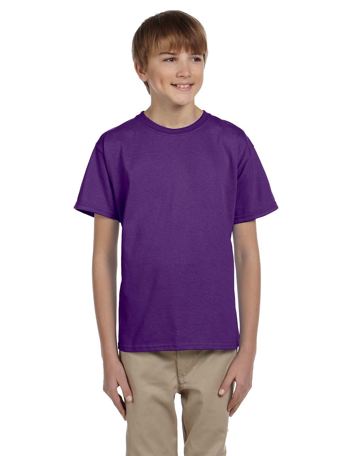 Gildan G200B Youth Ultra Cotton T-Shirt in Purple