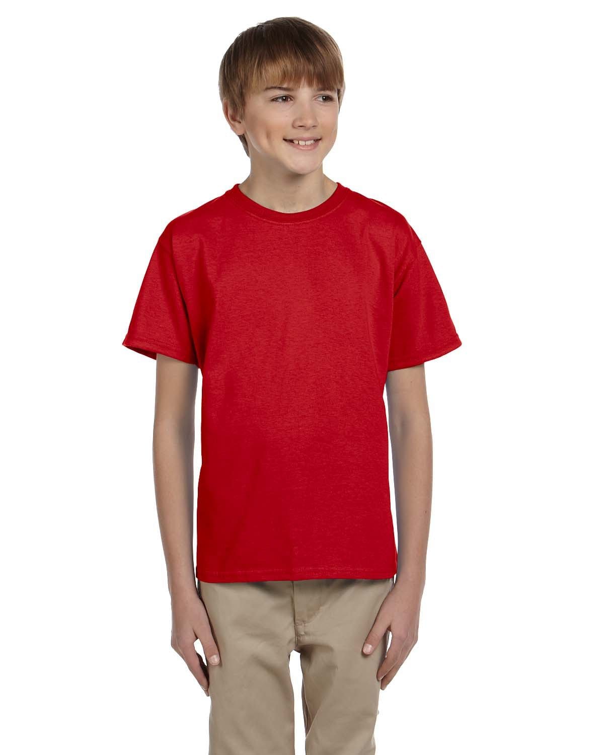 Gildan G200B Youth Ultra Cotton T-Shirt in Red