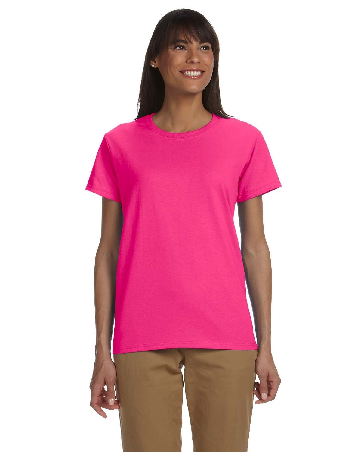 Gildan G200L: Ladies' Ultra Cotton 6 oz. T-Shirt in Heliconia