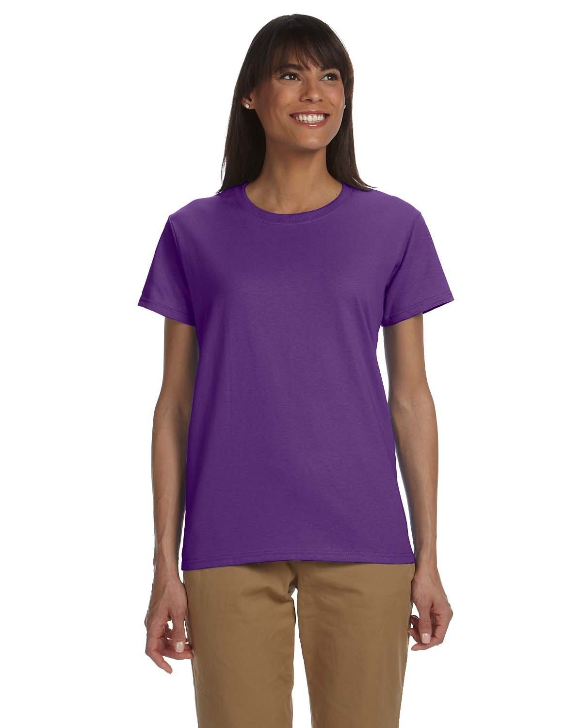Gildan G200L: Ladies' Ultra Cotton 6 oz. T-Shirt in Purple