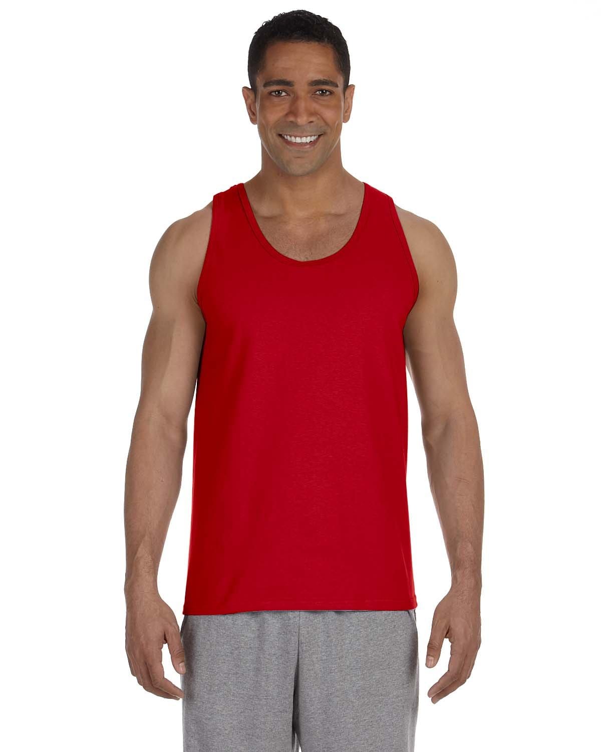Gildan 2200 Ultra Cotton Tank Top in Red