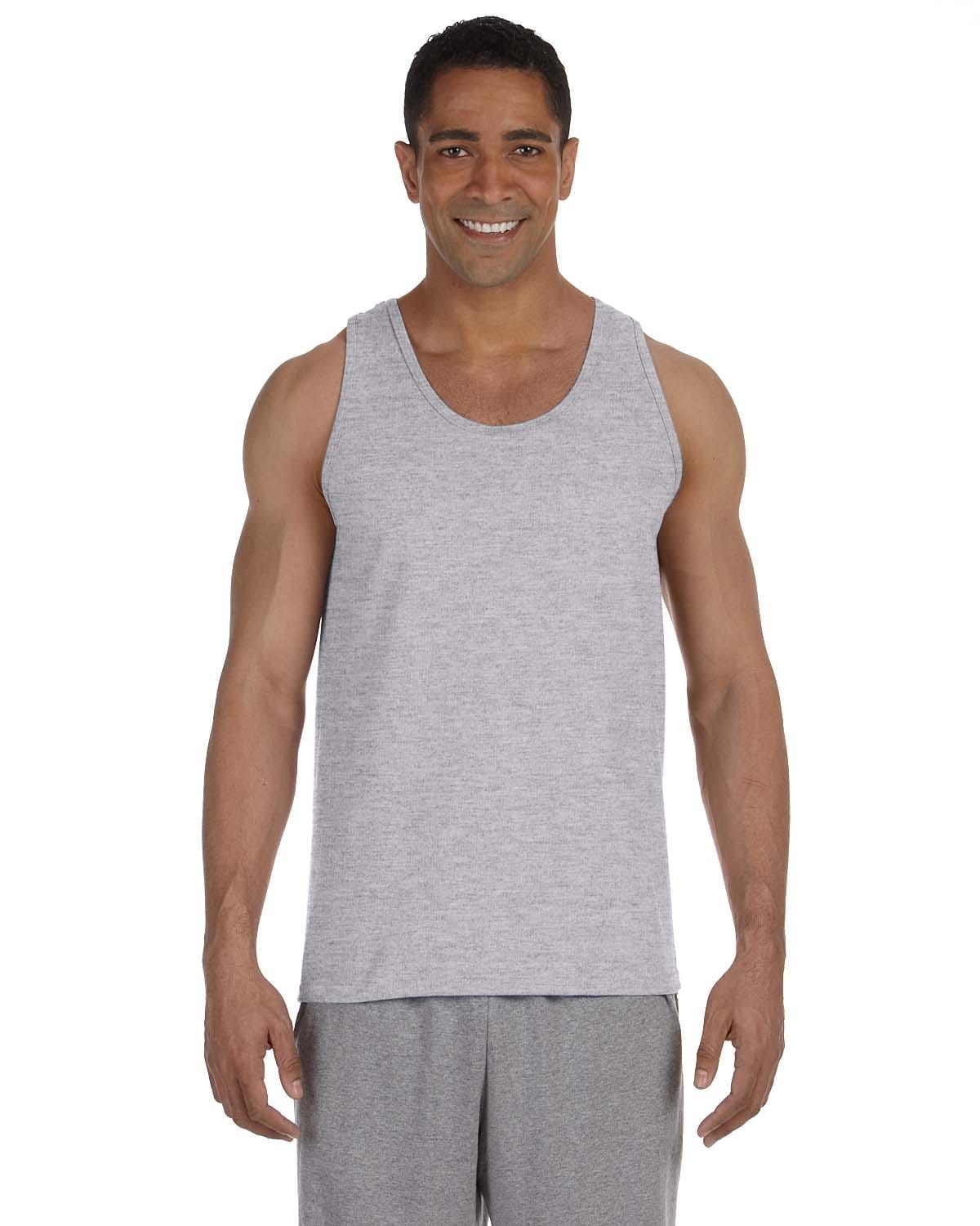 Gildan 2200 Ultra Cotton Tank Top in Sport Grey