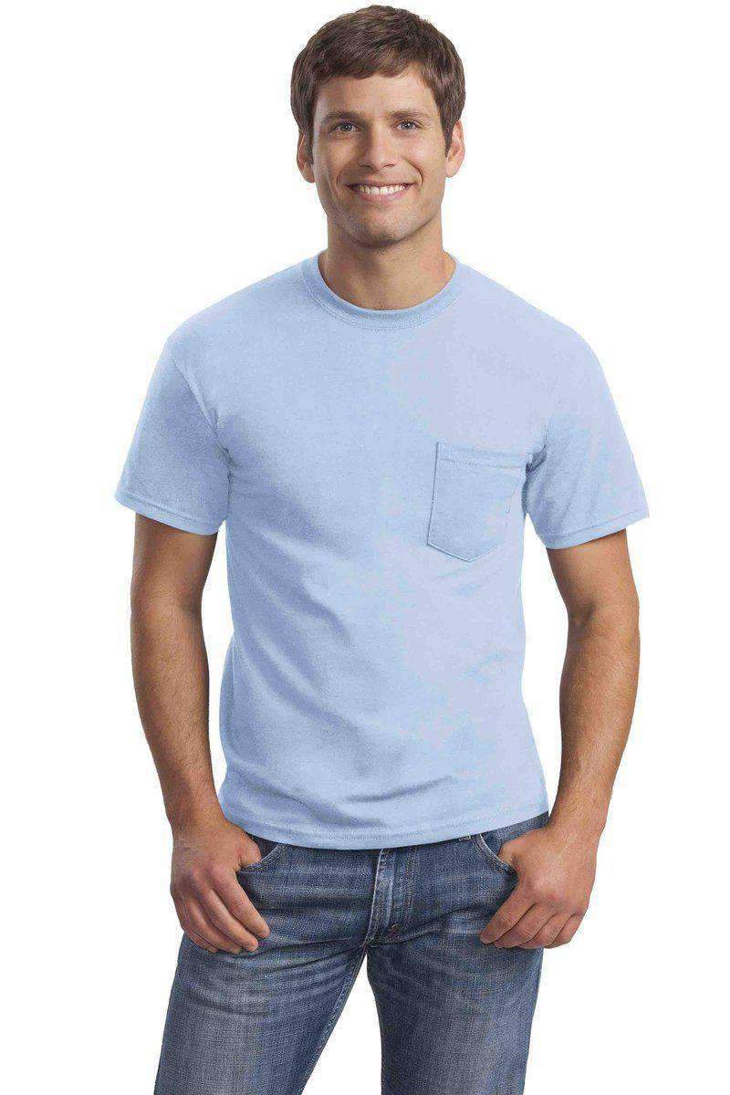 Gildan G230: 100% Cotton Unisex Tee with Pocket in 