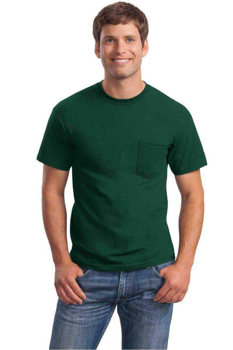 Gildan G230: 100% Cotton Unisex Tee with Pocket in 