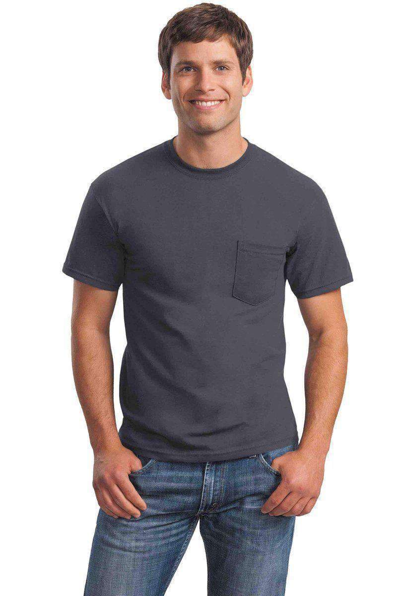 Gildan G230: 100% Cotton Unisex Tee with Pocket in 