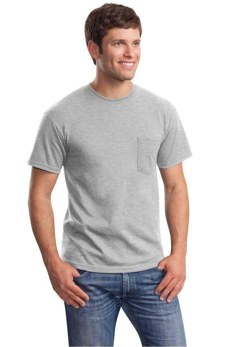 Gildan G230: 100% Cotton Unisex Tee with Pocket in 