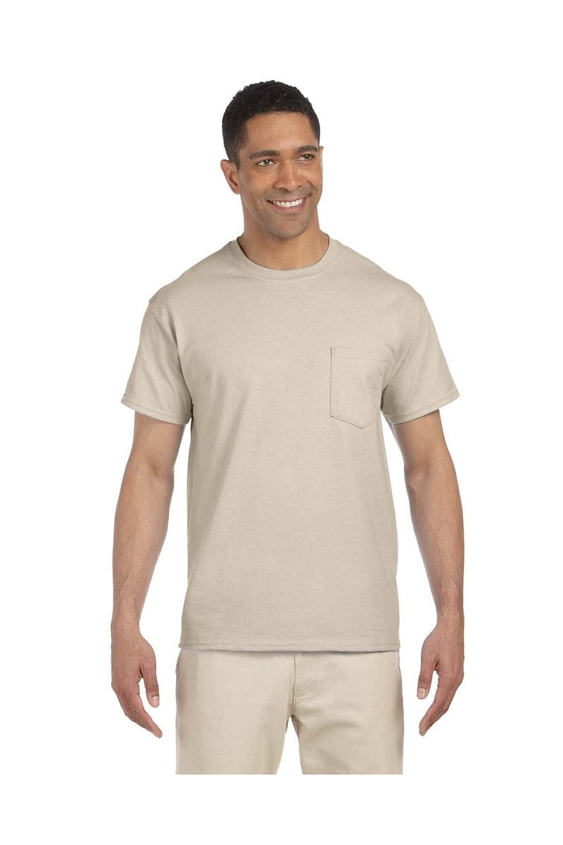 Gildan G230: 100% Cotton Unisex Tee with Pocket in 