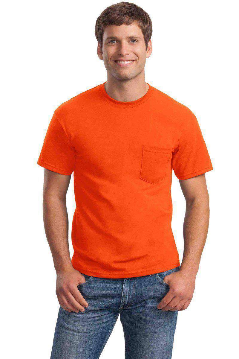 Gildan G230: 100% Cotton Unisex Tee with Pocket in 