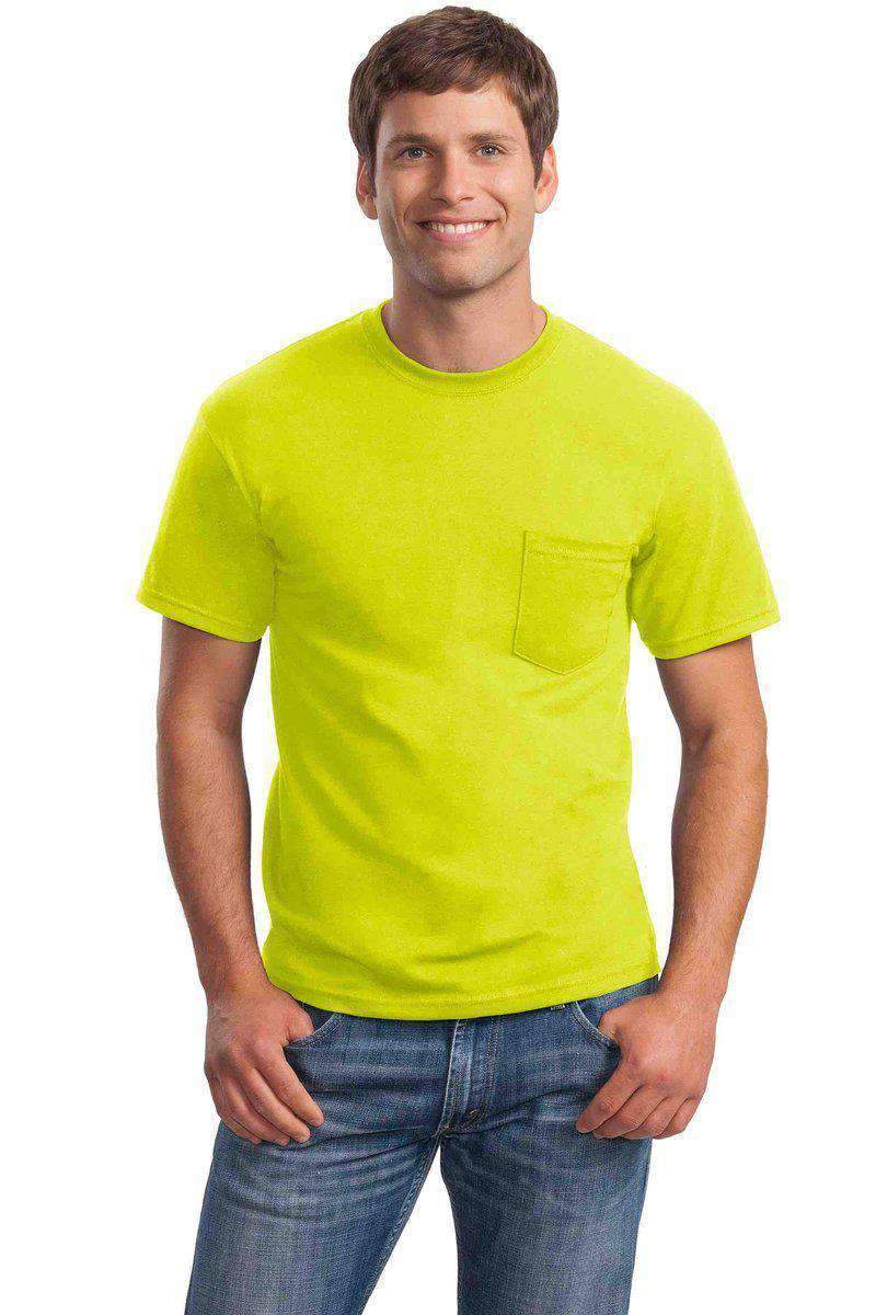 Gildan G230: 100% Cotton Unisex Tee with Pocket in 
