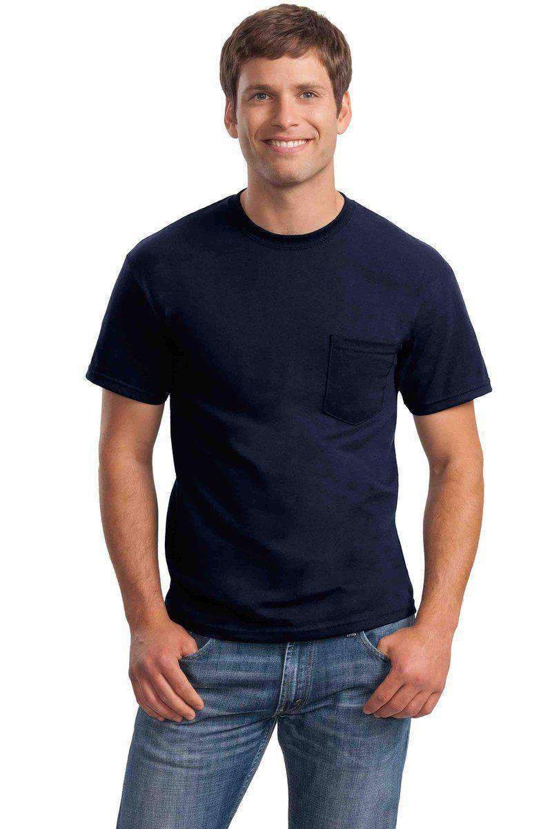 Gildan G230: 100% Cotton Unisex Tee with Pocket in 