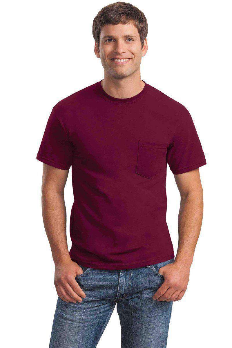 Gildan G230: 100% Cotton Unisex Tee with Pocket in 
