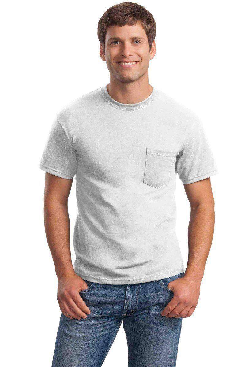 Gildan G230: 100% Cotton Unisex Tee with Pocket in 