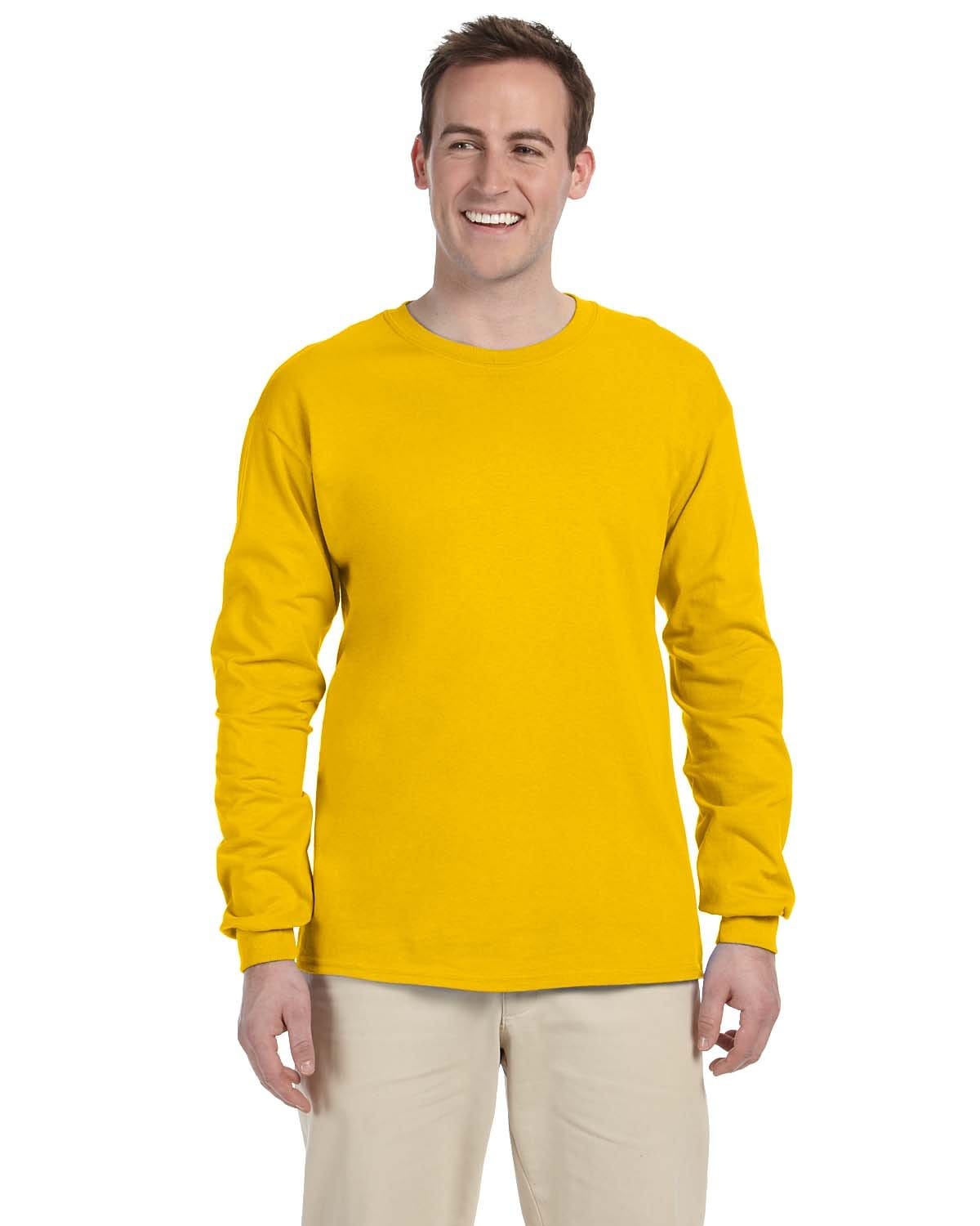 Gildan T-Shirts 3XL / Gold Gildan G240 100% Cotton Long Sleeve T-Shirt