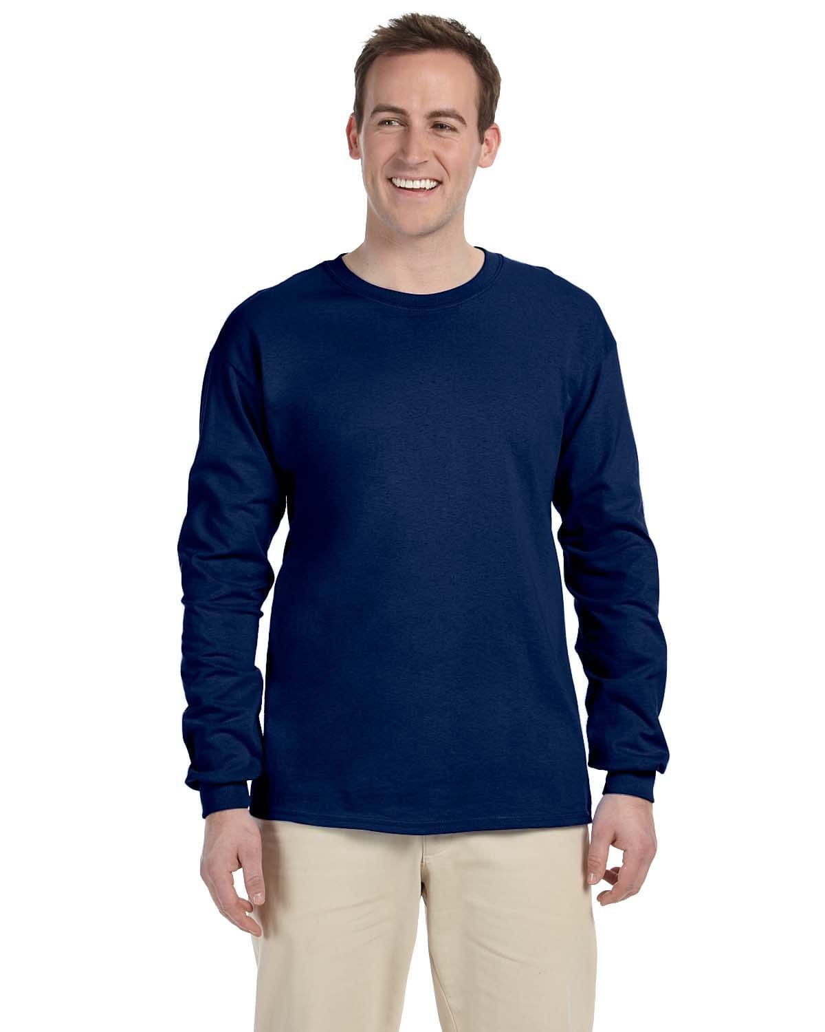 Gildan T-Shirts 3XL / Navy Gildan G240 100% Cotton Long Sleeve T-Shirt