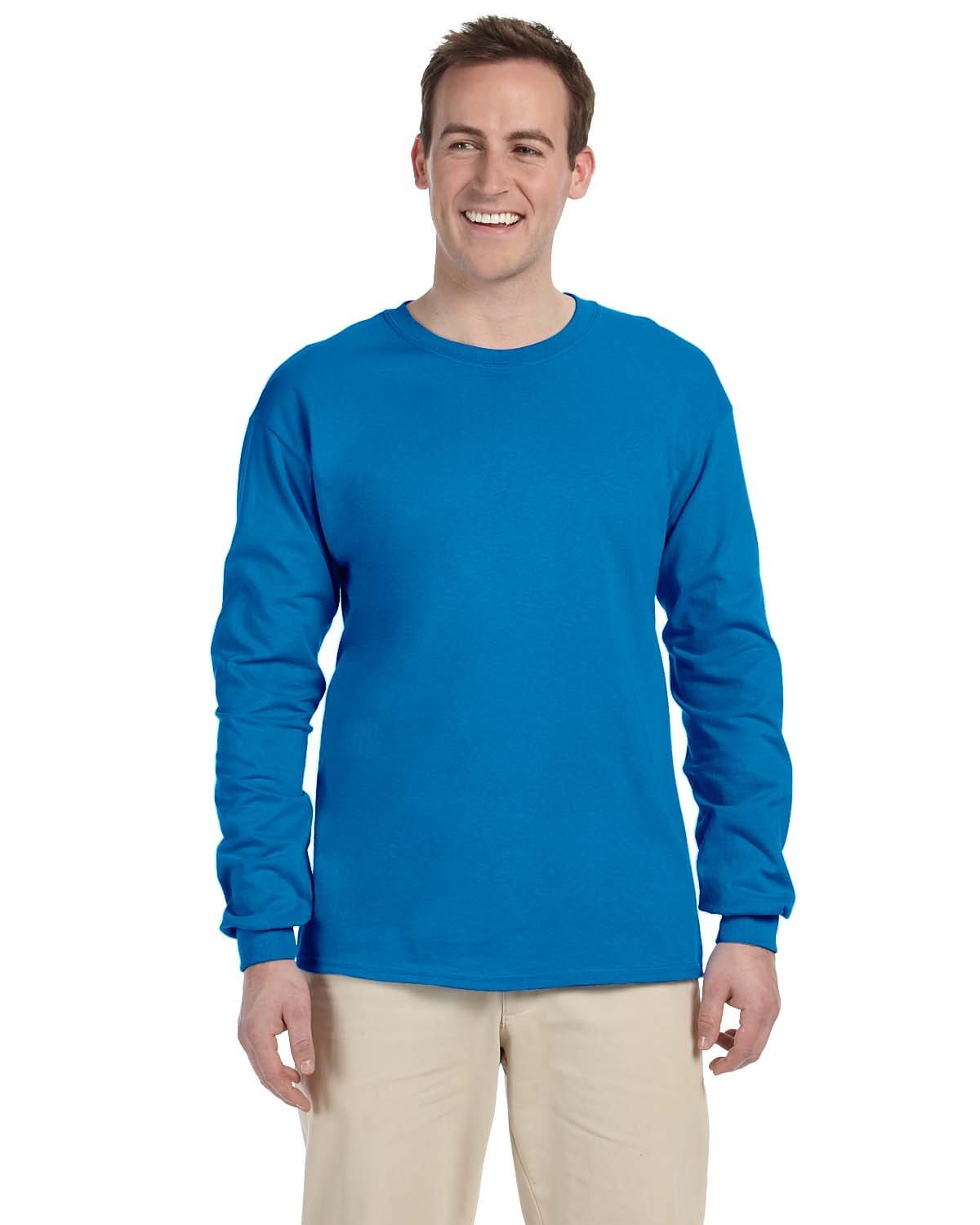 Gildan T-Shirts S / Sapphire Gildan G240 100% Cotton Long Sleeve T-Shirt
