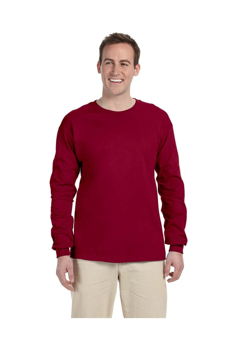 Gildan G240: Adult Ultra Cotton® 6 oz. Long-Sleeve T-Shirt, Traditional Colors