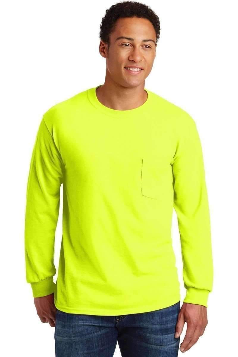 Gildan G241 Ultra, 100% Cotton Long Sleeve T-Shirt with Pocket in 