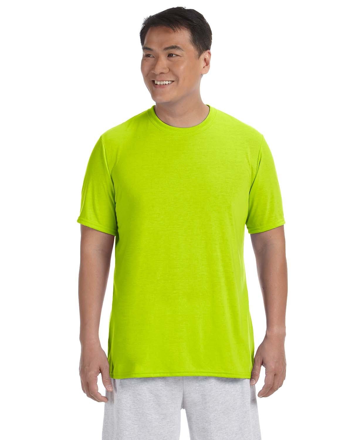 Gildan 42000 Adult Performance T-Shirt in Safety Green