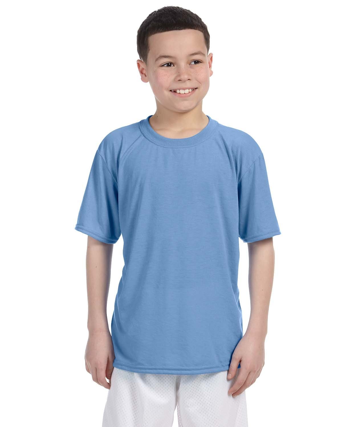 Gildan G420B Youth Performance T-Shirt in Carolina Blue