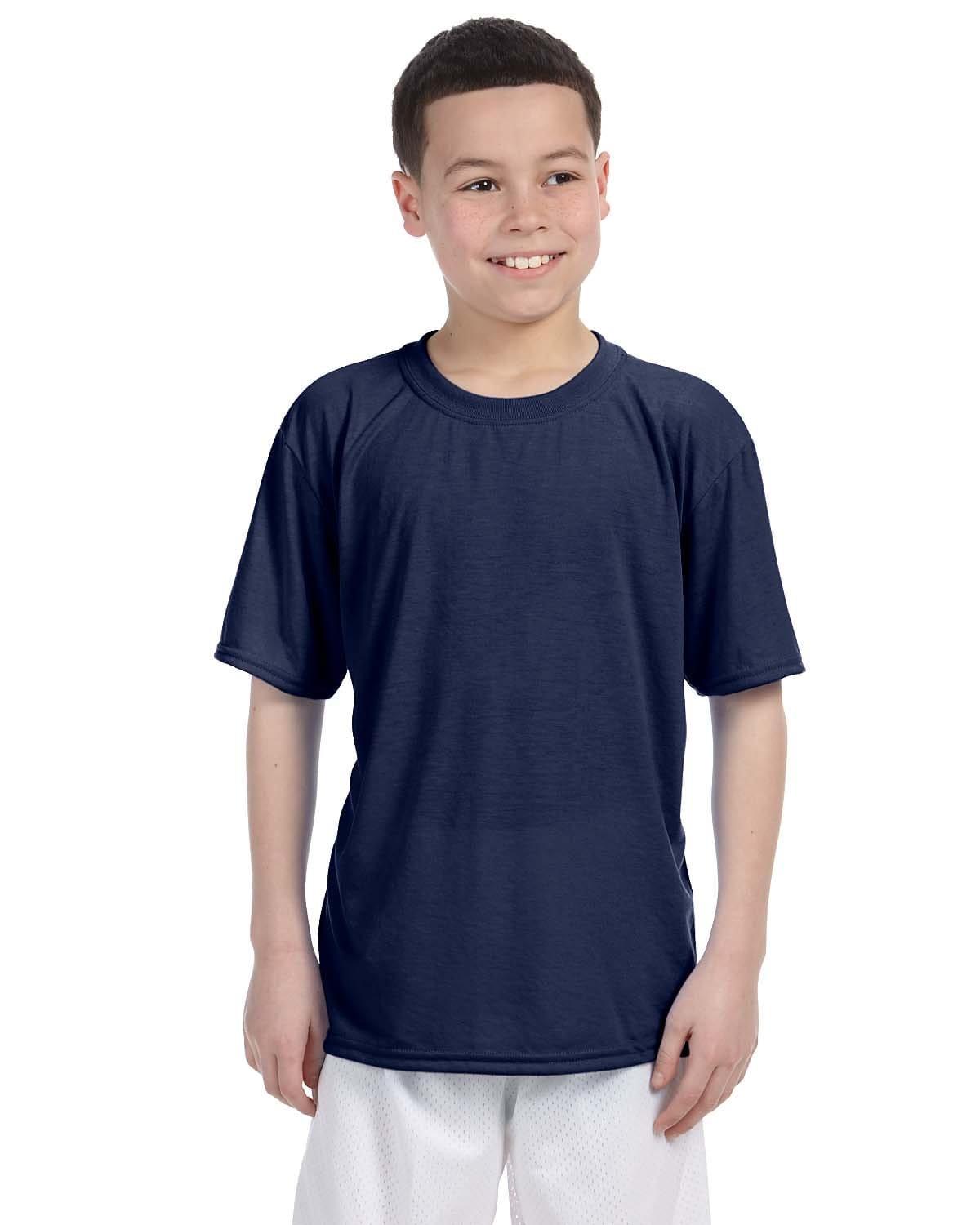 Gildan G420B Youth Performance T-Shirt in Navy
