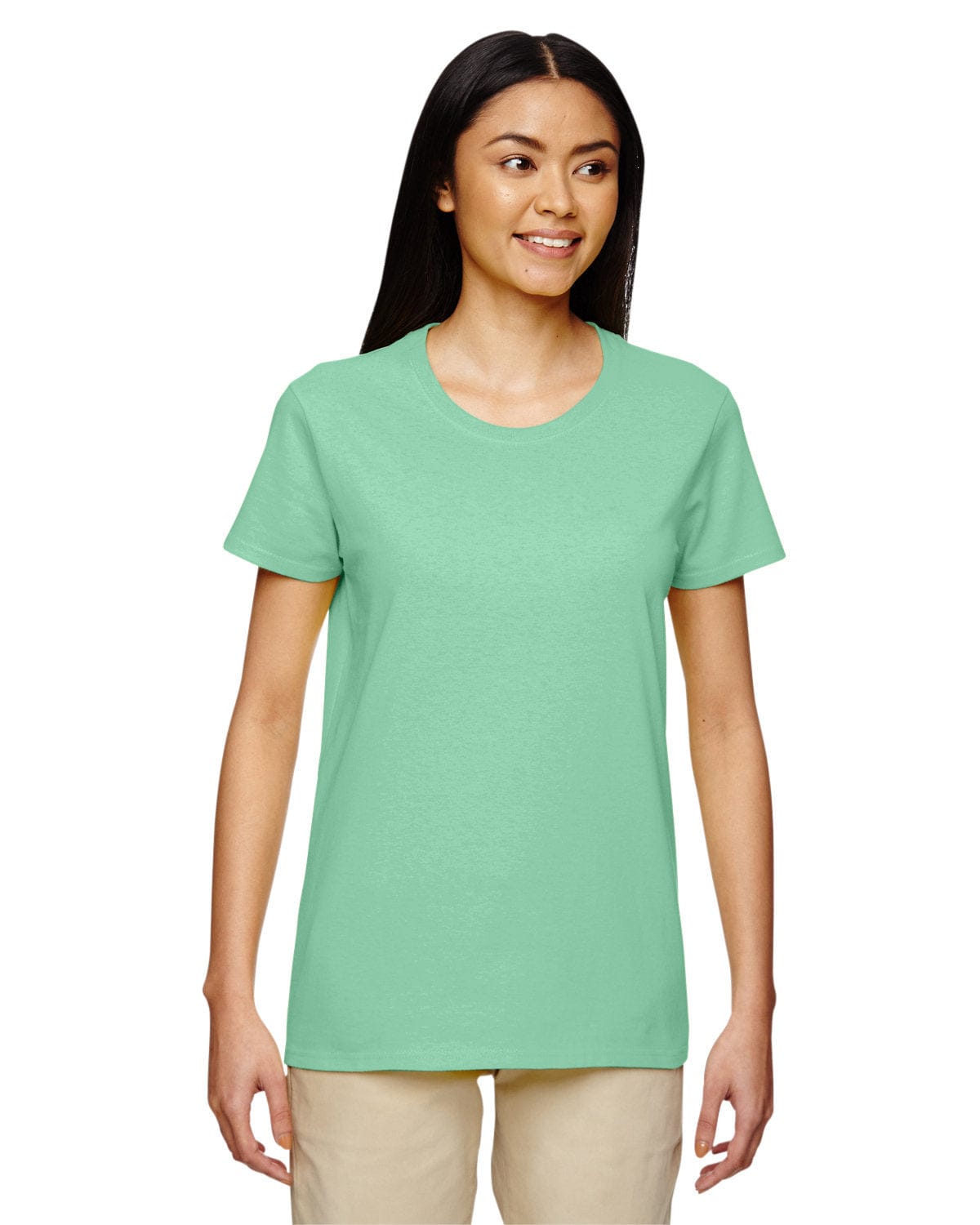 Gildan G500L: Ladies' Heavy Cotton 5.3 oz. T-Shirt in Mint Green