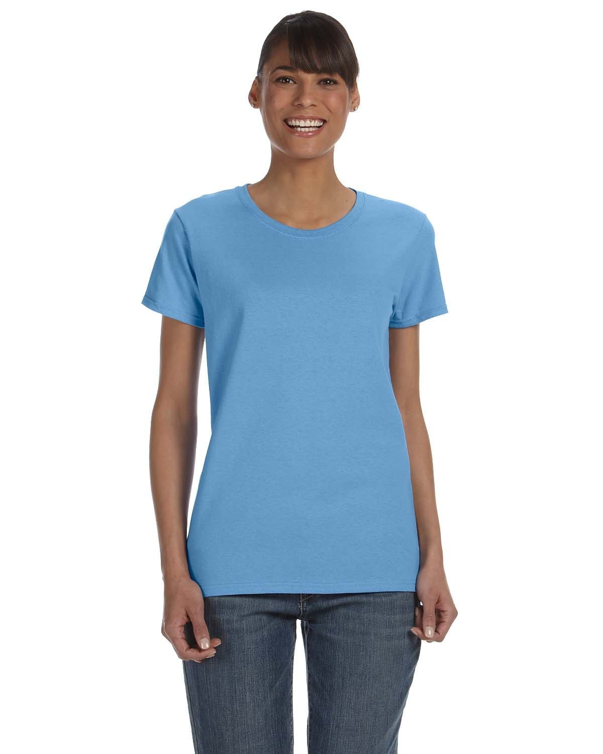 Gildan G500L: Ladies' Heavy Cotton 5.3 oz. T-Shirt in Carolina Blue