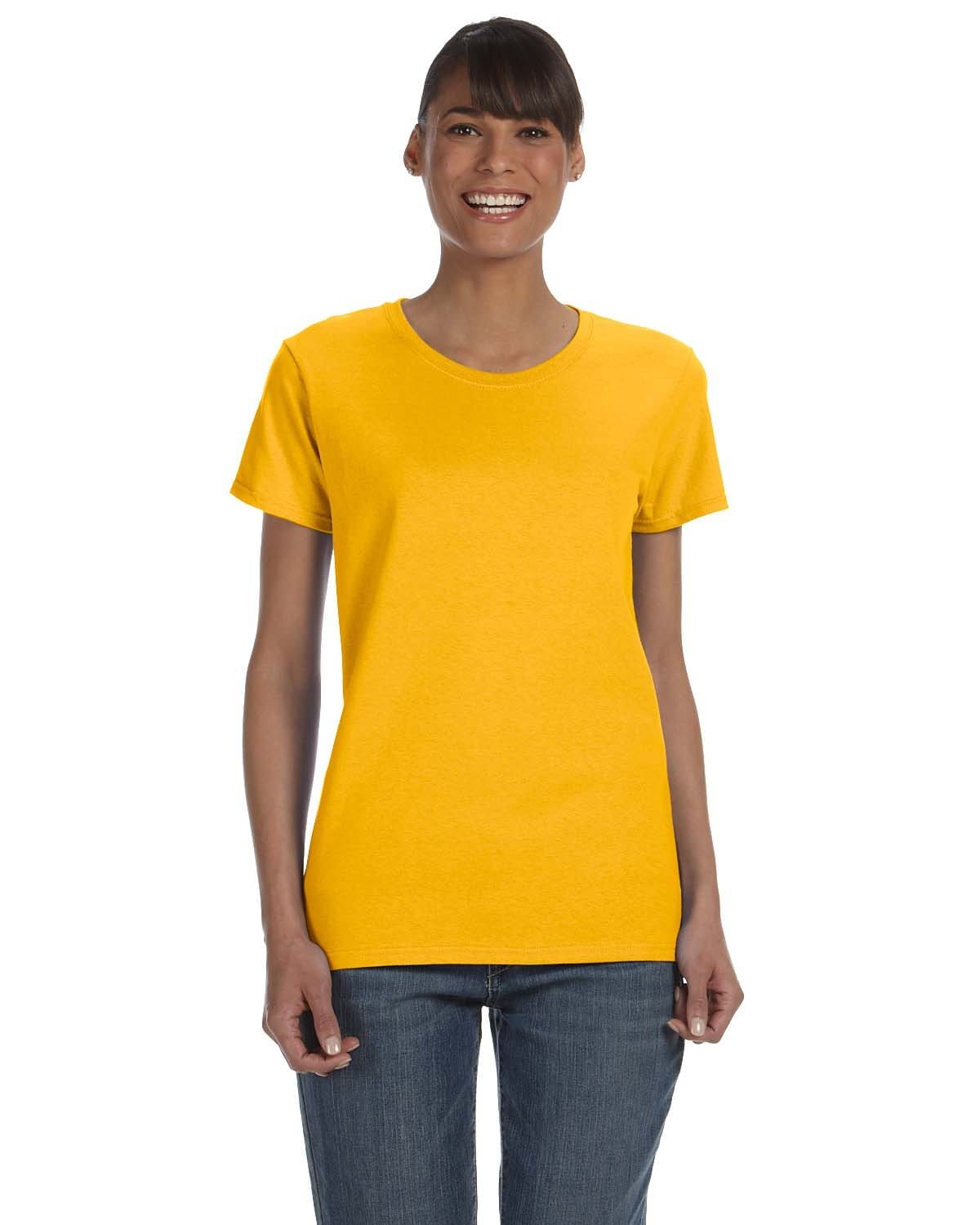 Gildan G500L: Ladies' Heavy Cotton 5.3 oz. T-Shirt in Gold