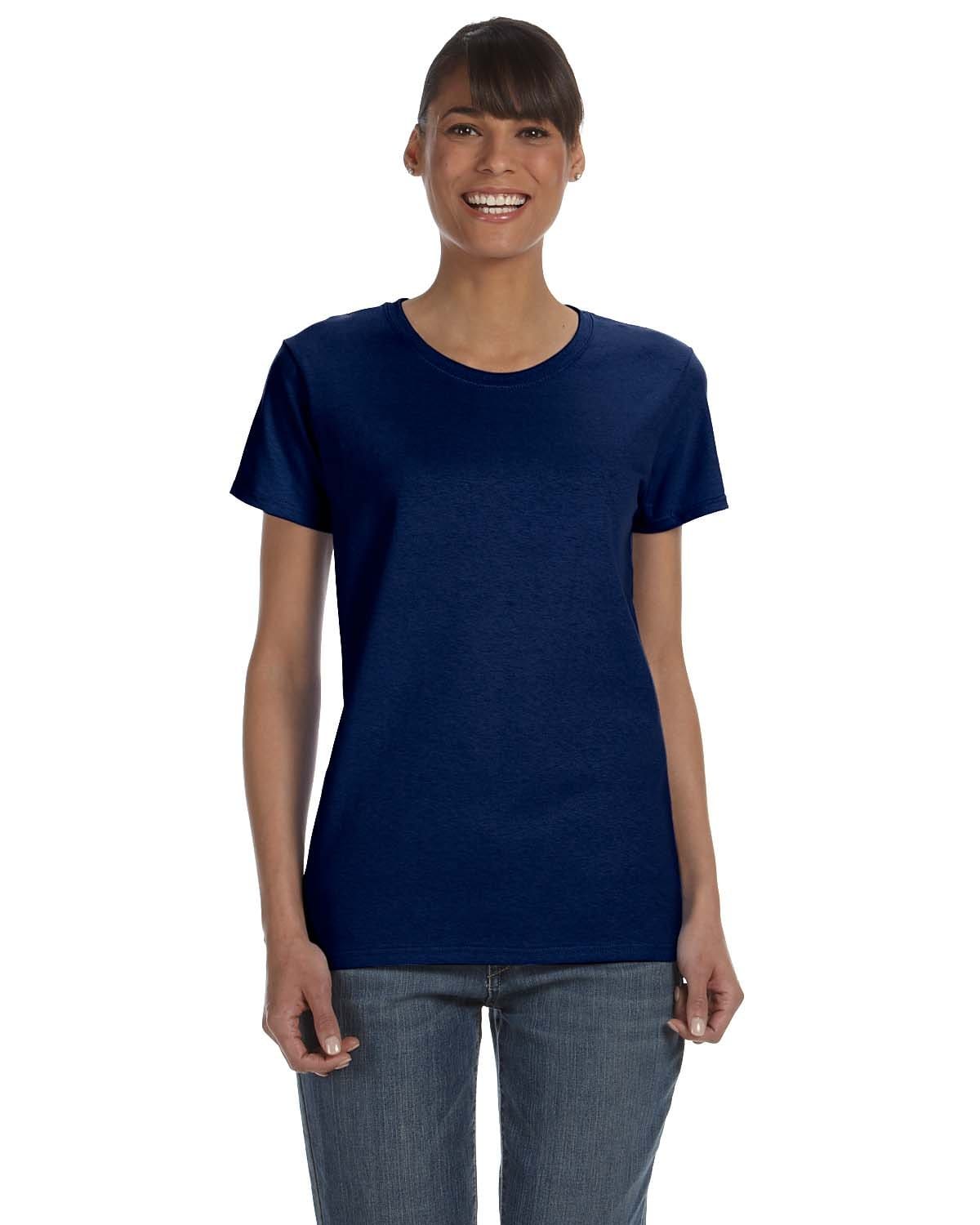 Gildan G500L: Ladies' Heavy Cotton 5.3 oz. T-Shirt in Navy