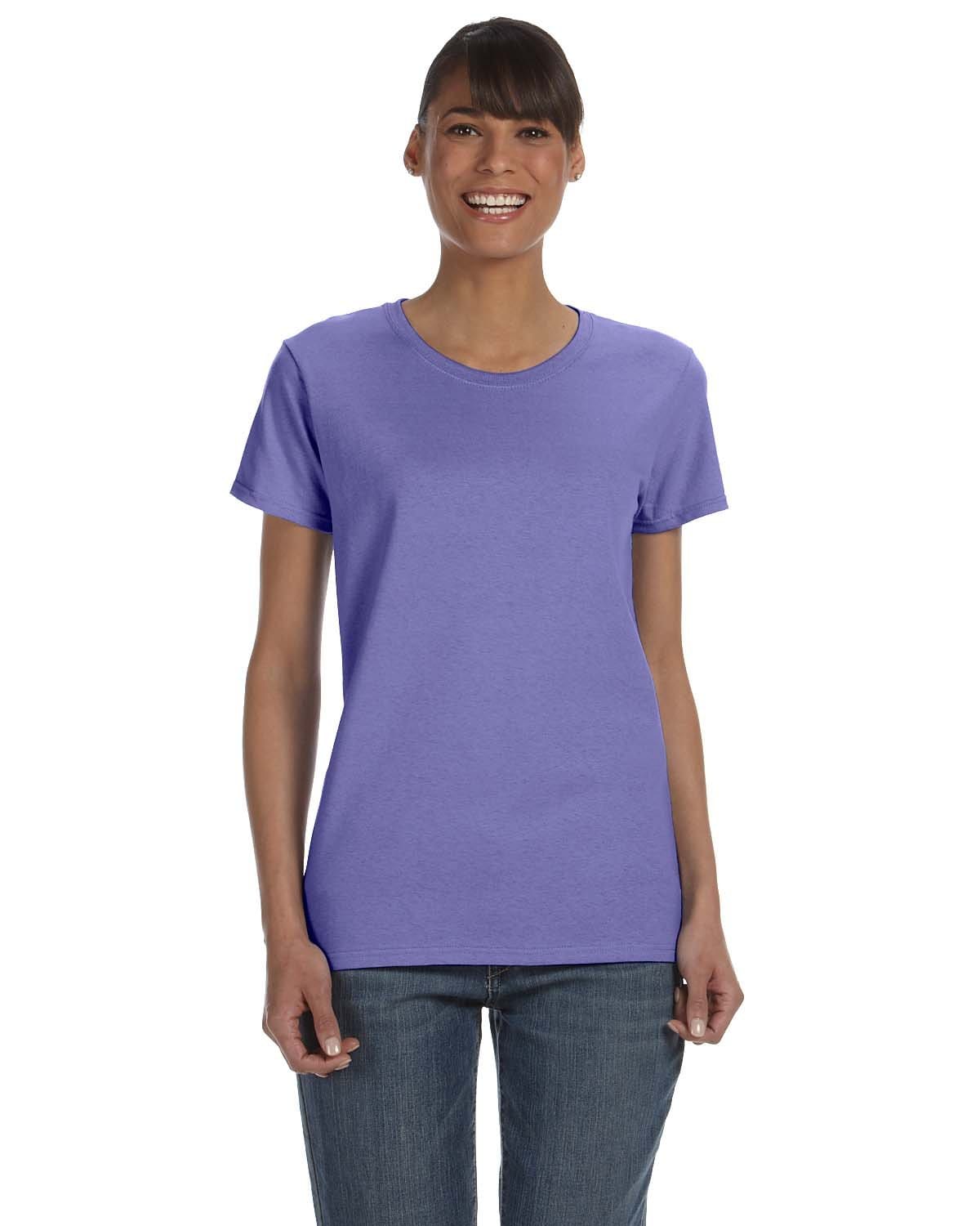 Gildan G500L: Ladies' Heavy Cotton 5.3 oz. T-Shirt in Violet