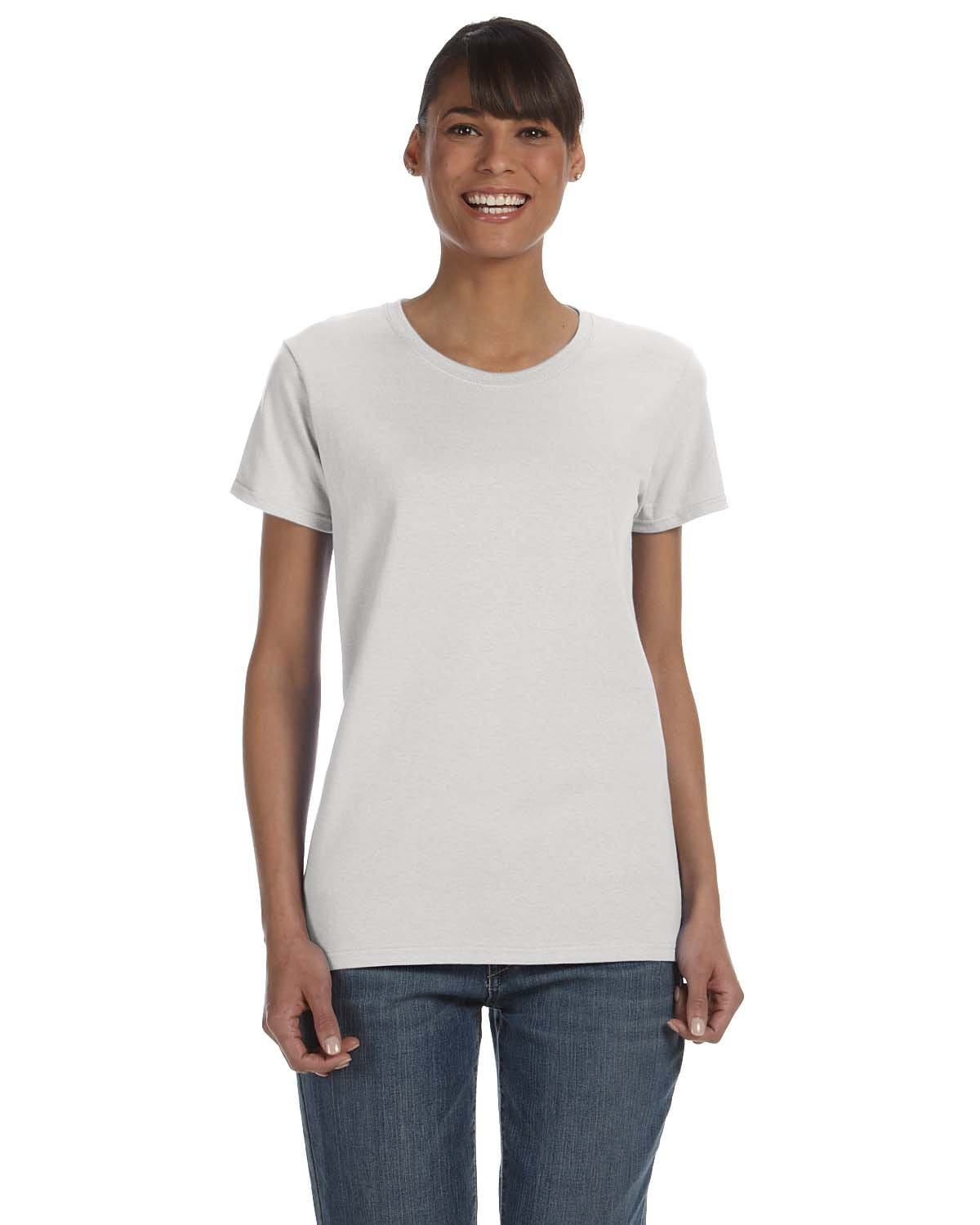 Gildan G500L: Ladies' Heavy Cotton Tee in Ash Grey