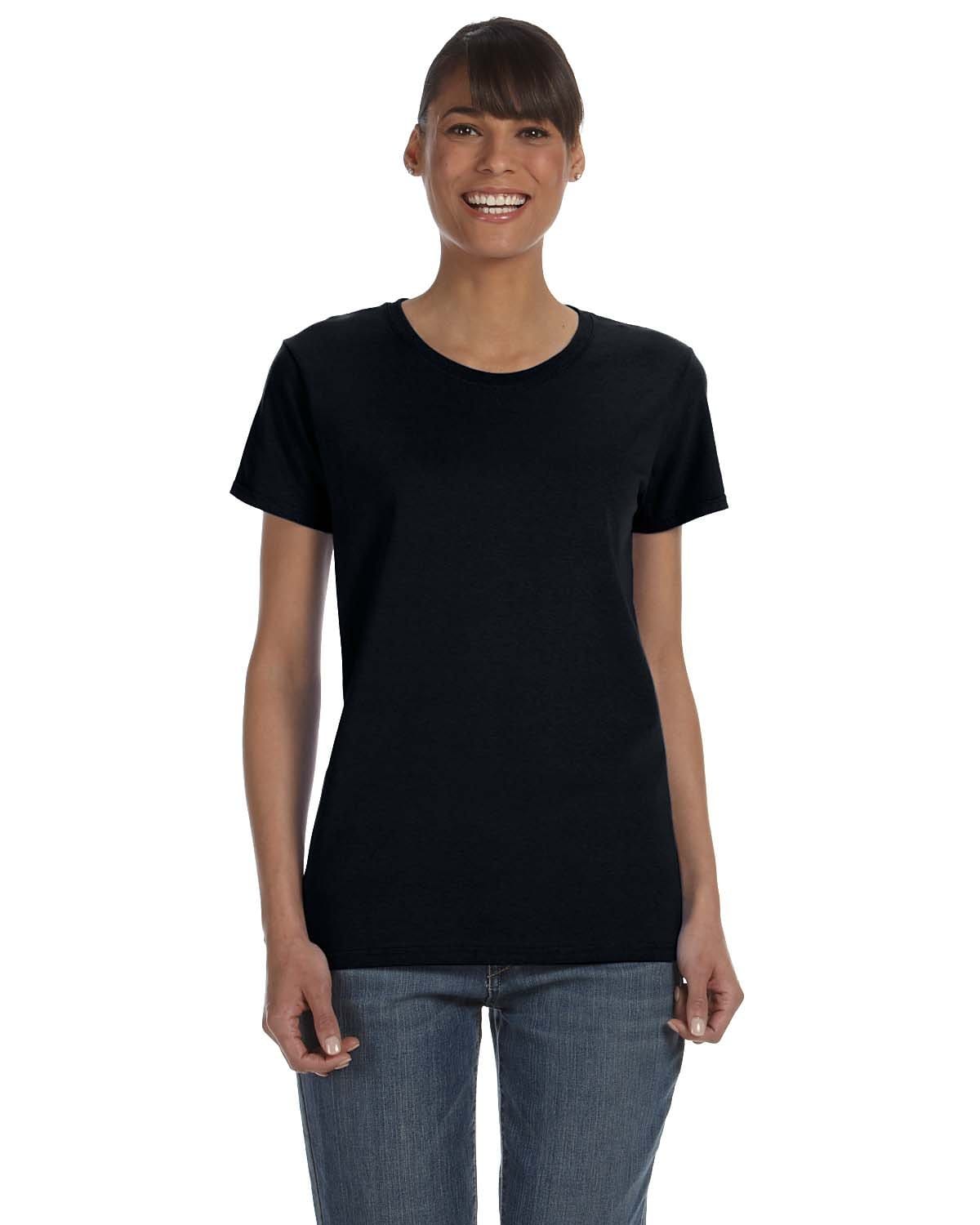 Gildan G500L: Ladies' Heavy Cotton Tee in Black