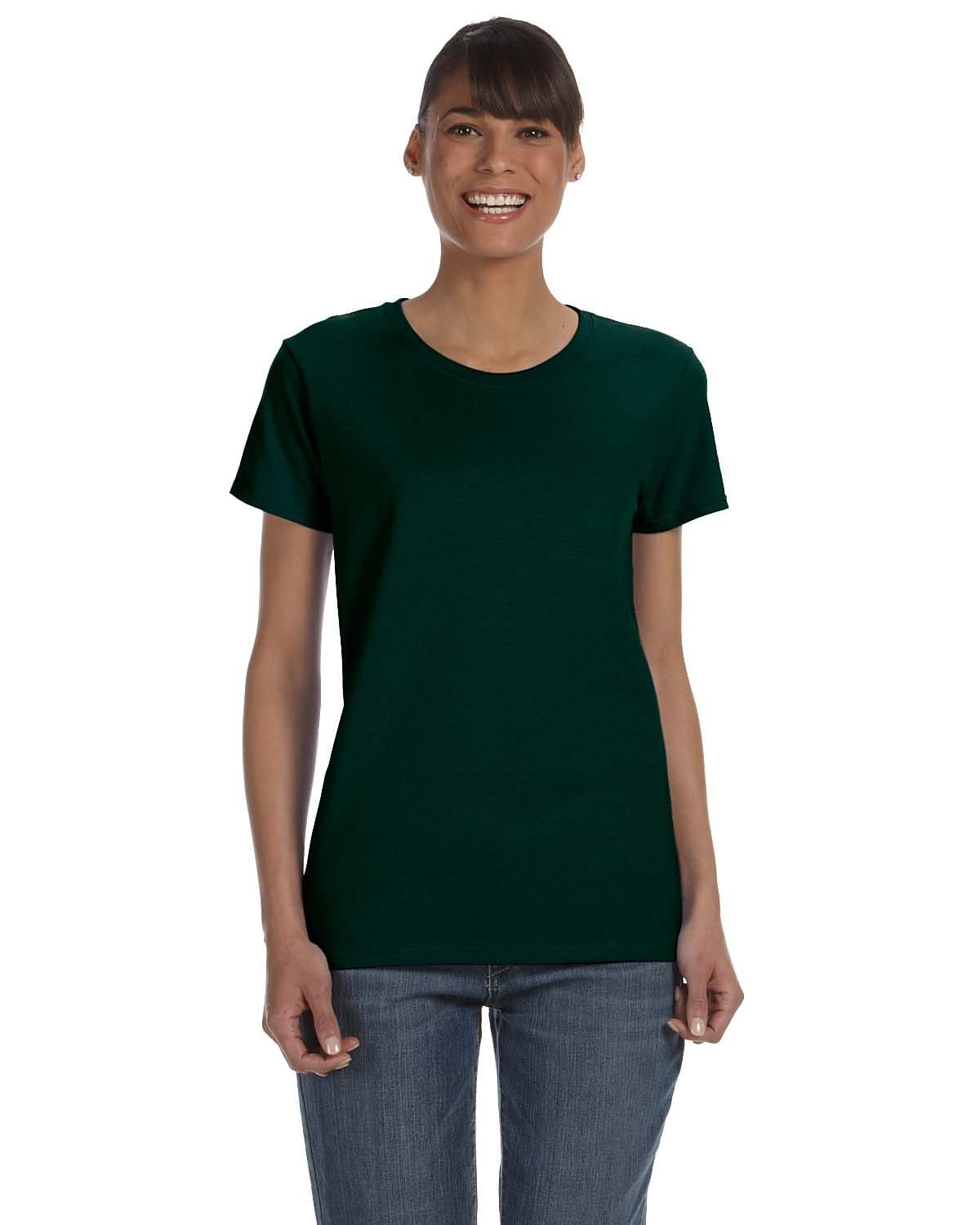 Gildan G500L: Ladies' Heavy Cotton Tee in Forest Green