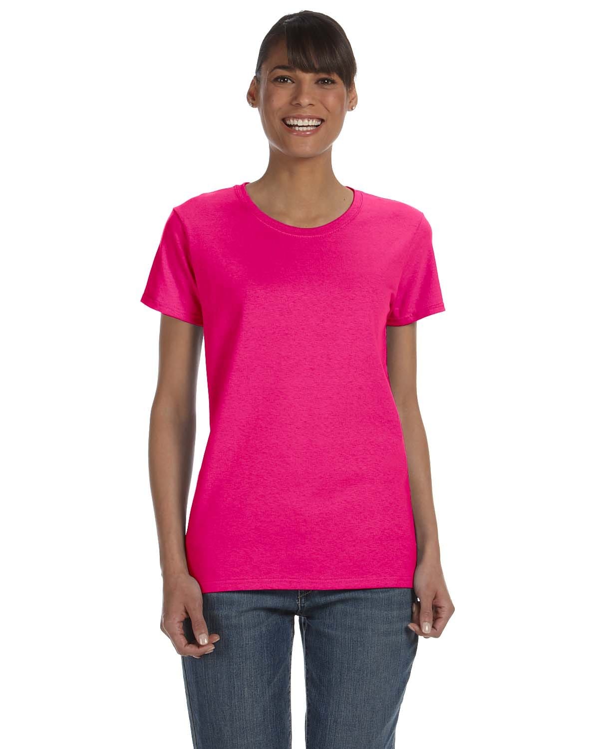 Gildan G500L: Ladies' Heavy Cotton Tee in Heliconia