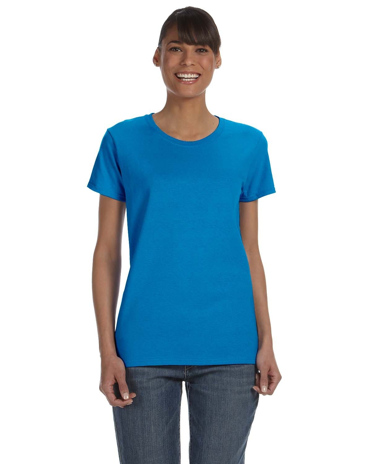 Gildan G500L: Ladies' Heavy Cotton Tee in Sapphire