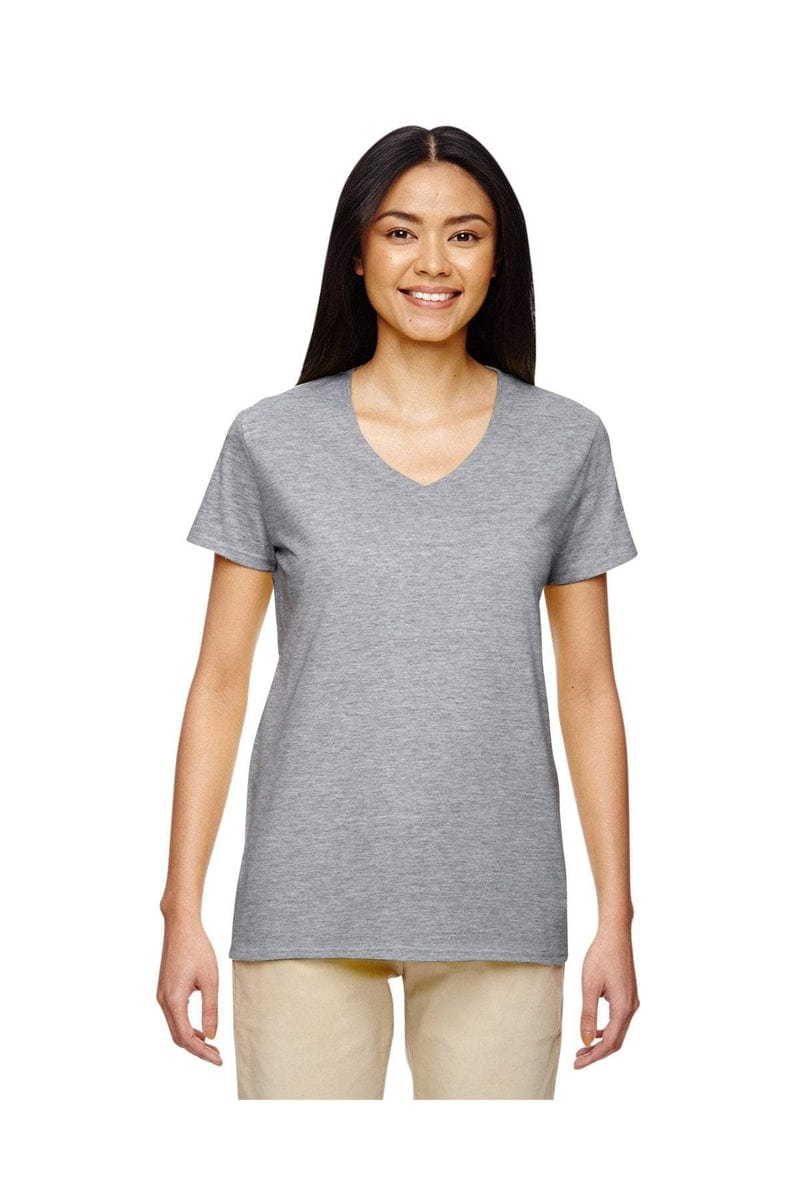 Gildan G500VL: Ladies' 5.3 oz. V-Neck T-Shirt in 