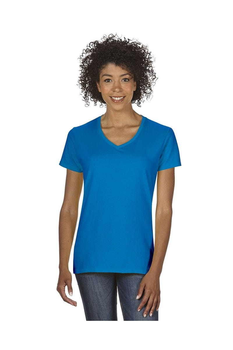 Gildan G500VL: Ladies' 5.3 oz. V-Neck T-Shirt in 