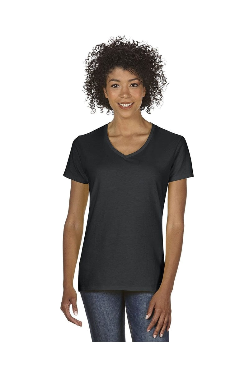 Gildan G500VL: Ladies' 5.3 oz. V-Neck T-Shirt in 