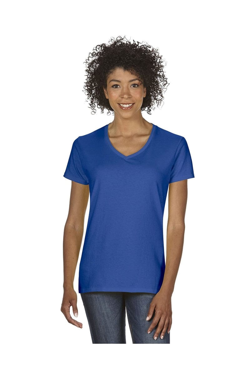 Gildan G500VL: Ladies' 5.3 oz. V-Neck T-Shirt in 