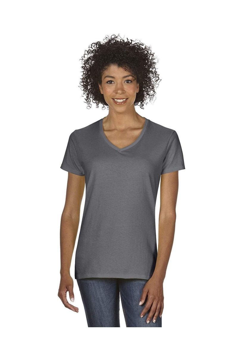 Gildan G500VL: Ladies' 5.3 oz. V-Neck T-Shirt in 