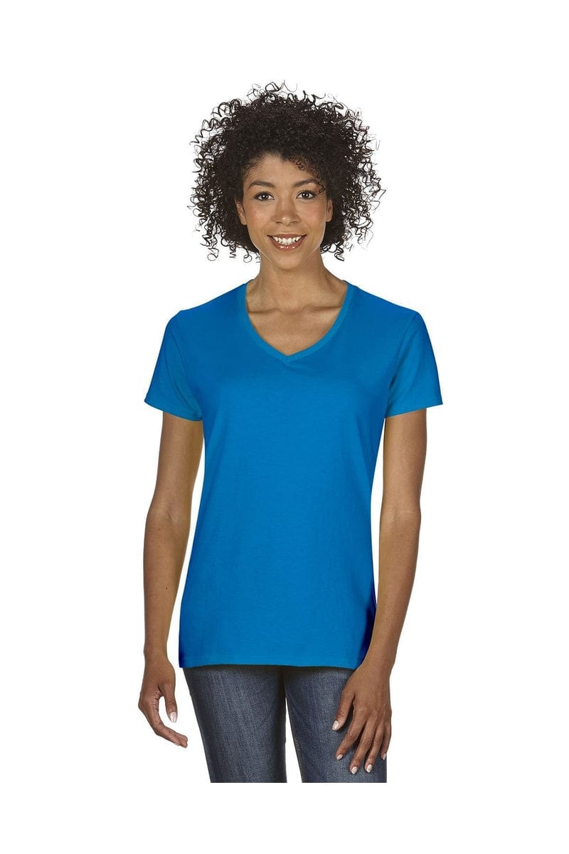 Gildan G500VL: Ladies' 5.3 oz. V-Neck T-Shirt in 