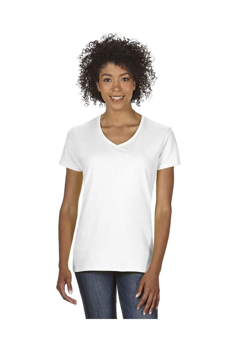 Gildan G500VL: Ladies' 5.3 oz. V-Neck T-Shirt in 