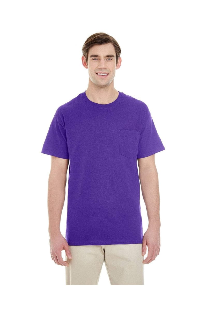 Gildan G530: Adult 5.3 oz. Pocket T-Shirt in 